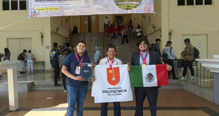 Ganan estudiantes tamaulipecos Competencia y Exhibición Mundial de Invenciones WICE 2025