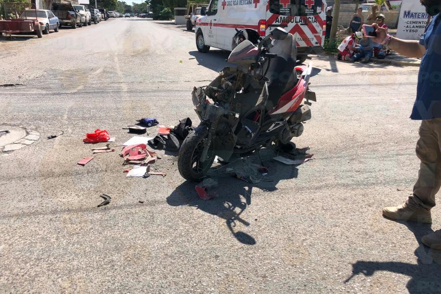 choque contra camión en victoria