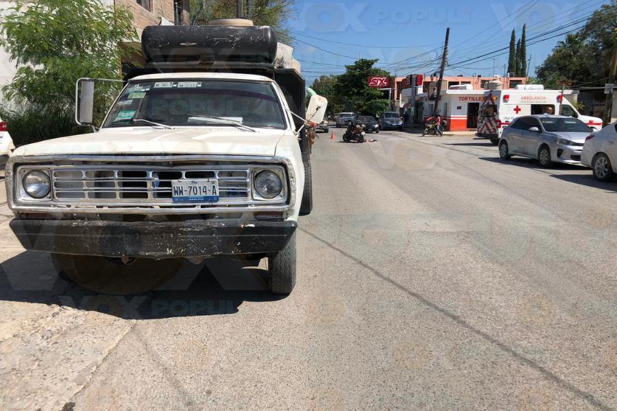 choque contra camión en victoria