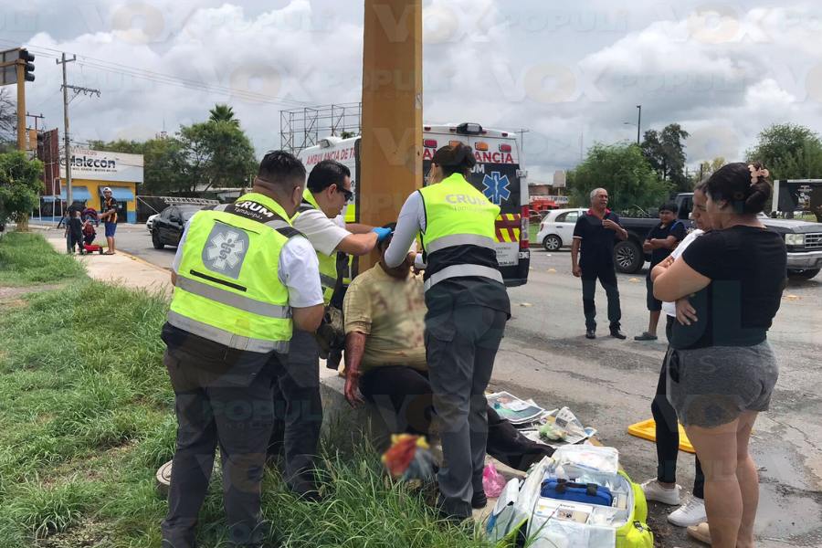 choque contra repartidor en Ciudad Victoria
