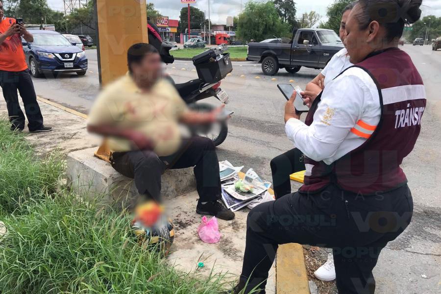 choque contra repartidor en Ciudad Victoria