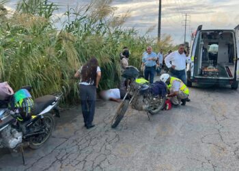 choque de motocicletas en el mante