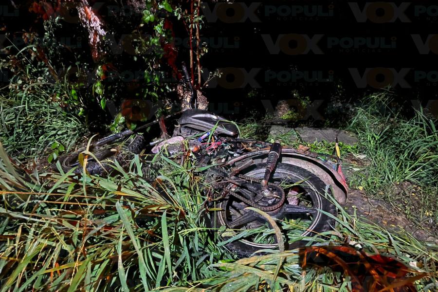 choque de motociclista en el mante