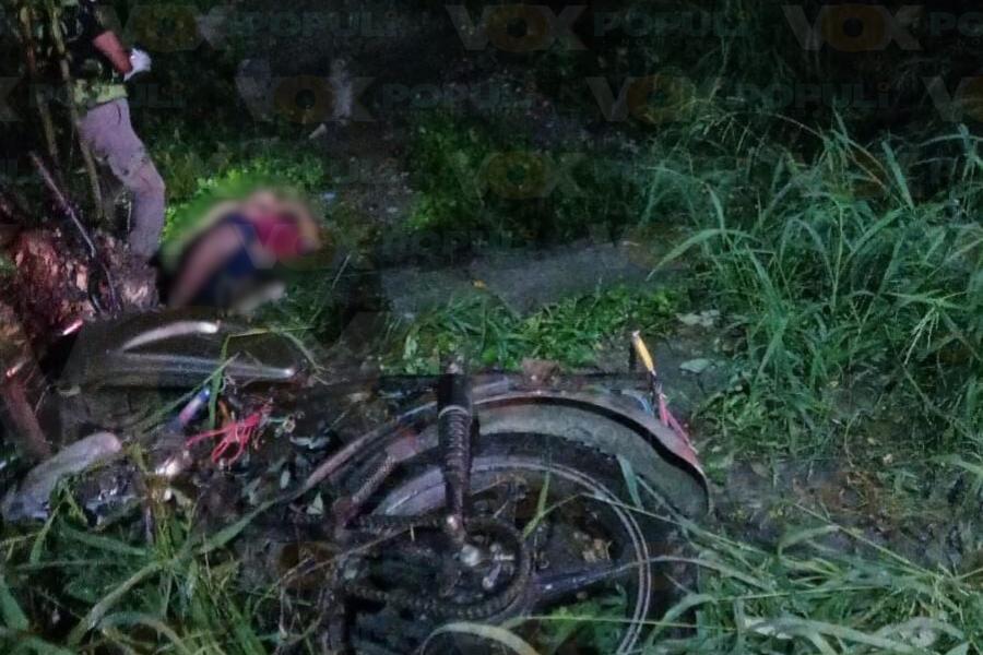 choque de motociclista en el mante