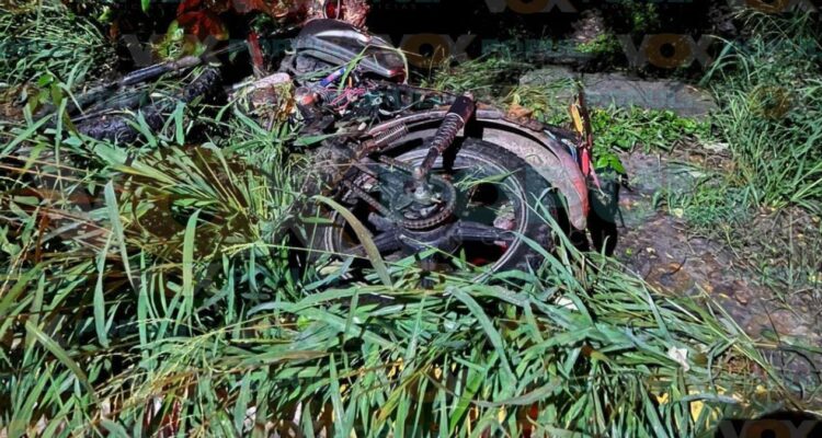 choque de motociclista en el mante