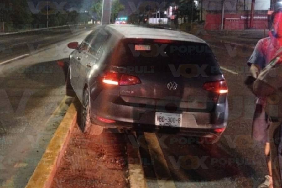 choque contra poste en Altamira