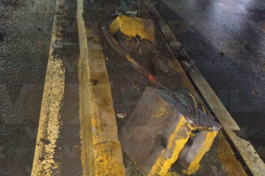 choque contra poste en Altamira