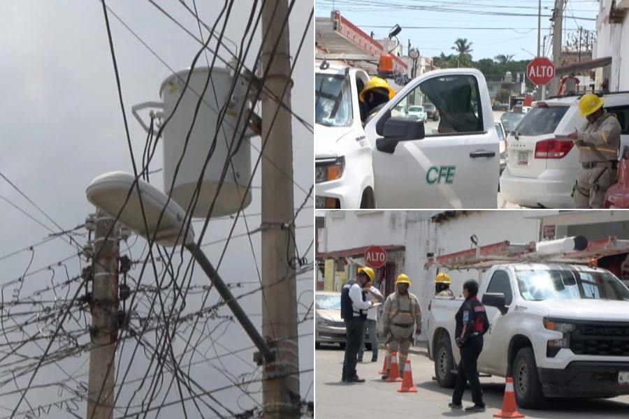 cortes de luz por CFE en Tampico