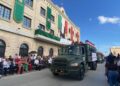 desfile cívico militar en Matamoros
