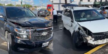 ebrio provoca choque en Matamoros