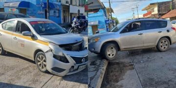 _fuerte choque en el centro de El Mante