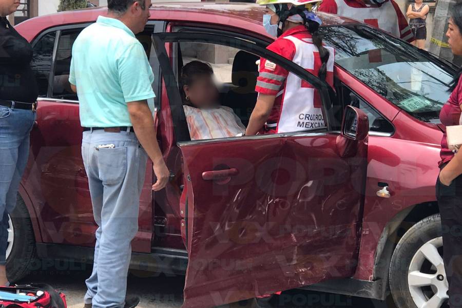 fuerte choque en Victoria hoy