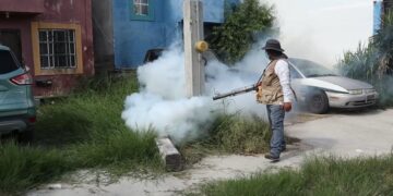 fumigación en colonias de Matamoros