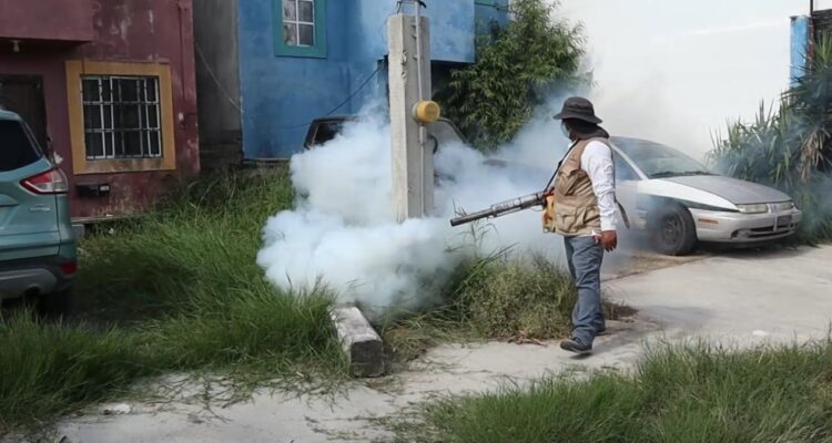fumigación en colonias de Matamoros