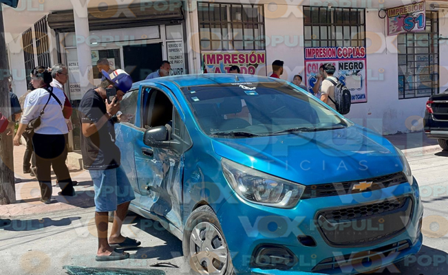 Conductor Didi  choque en Victoria