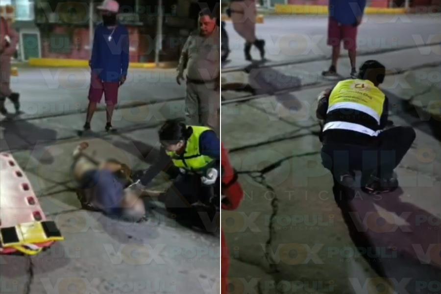 hombre atropellado por tren en Madero