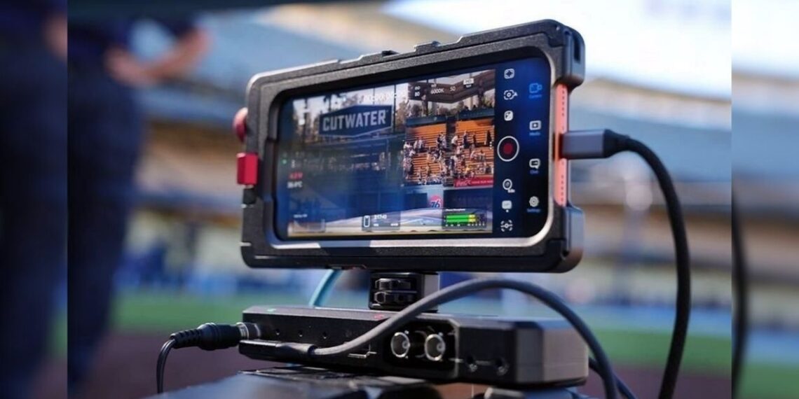 iPhone en transmisión deportiva