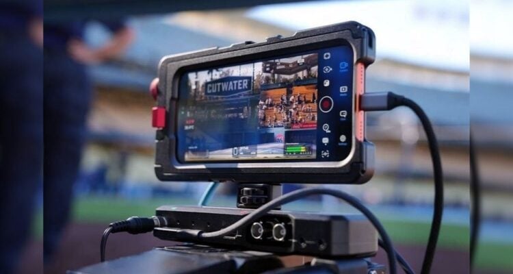 iPhone en transmisión deportiva