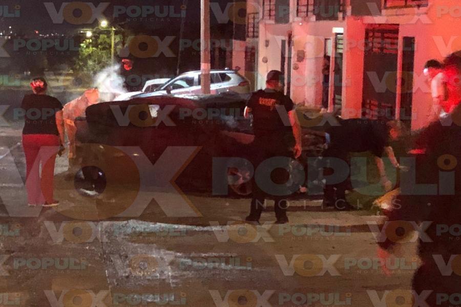 incendio de vehículo en ciudad victoria