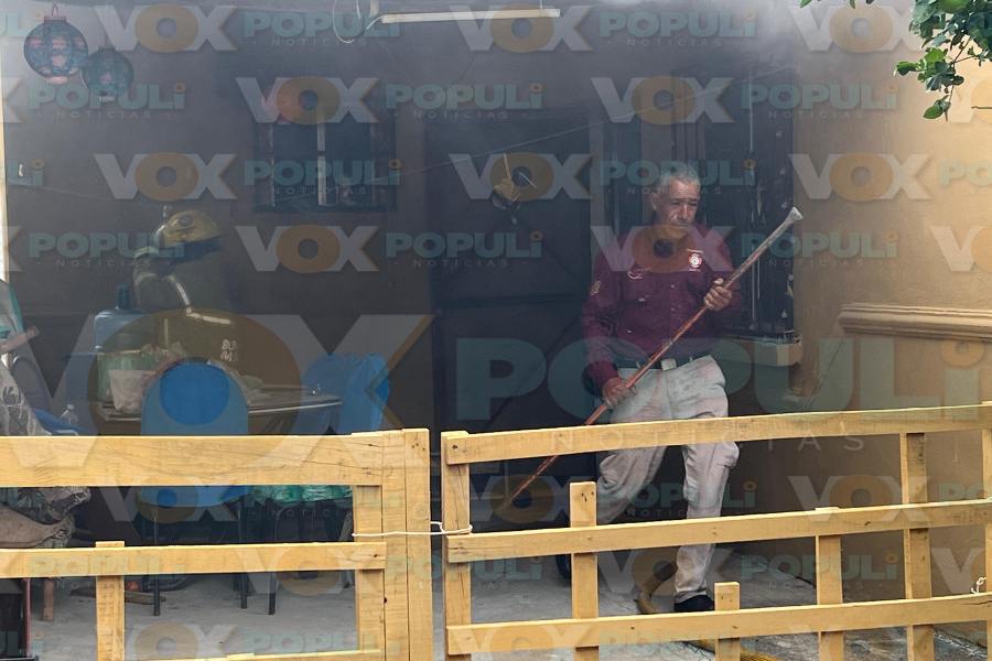 incendio en vivienda del Mante