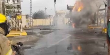 _incendio subestación CFE en Monterrey