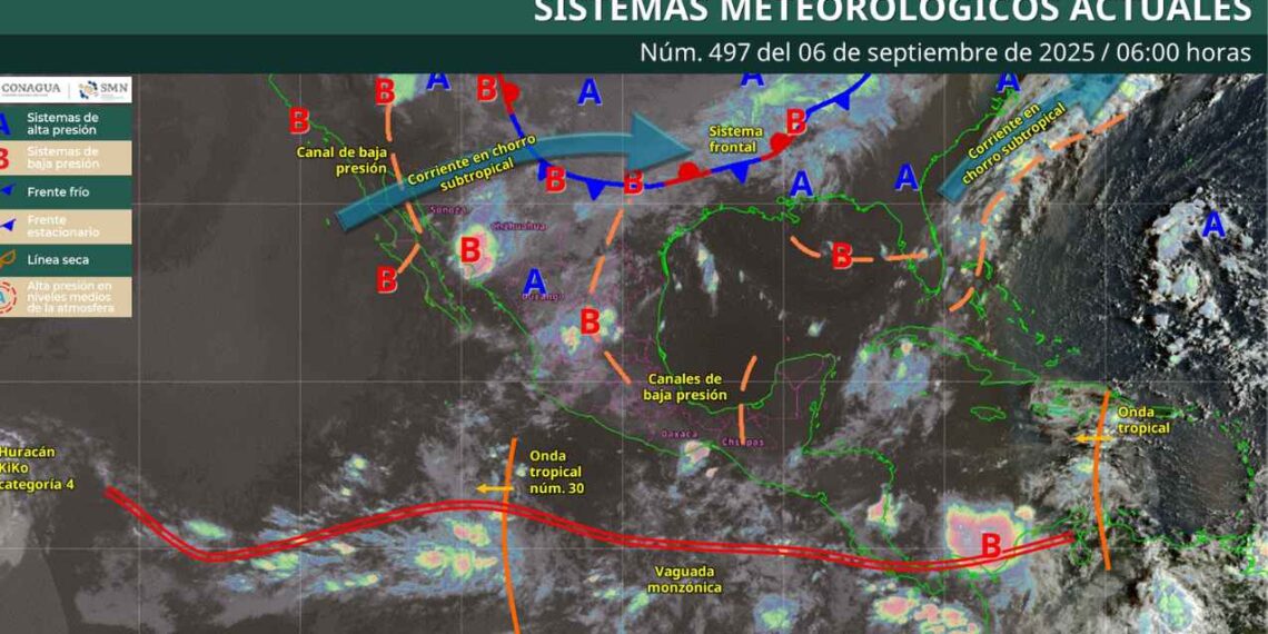 lluvias y vientos en México
