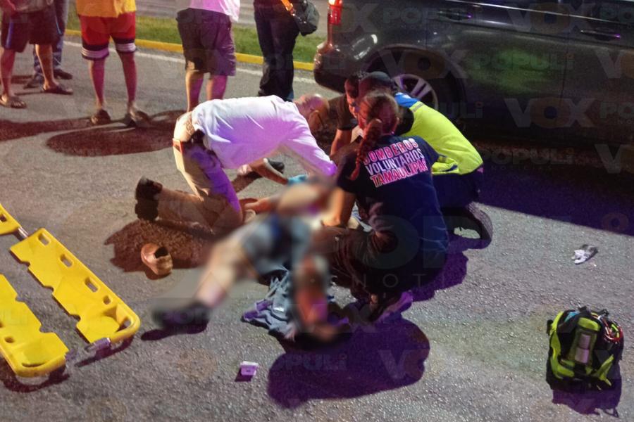 peatón atropellado en Tampico
