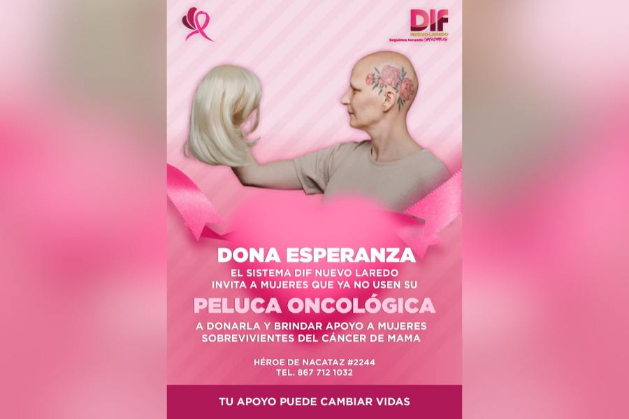 pelucas oncológicas DIF Nuevo Laredo