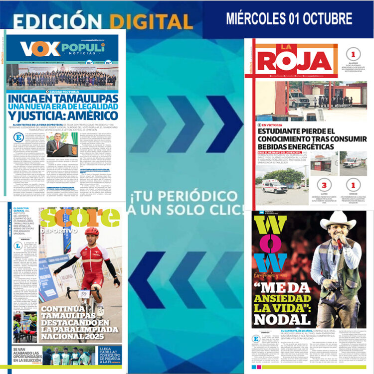 MIÉRCOLES 01 OCTUBRE DEL 2025