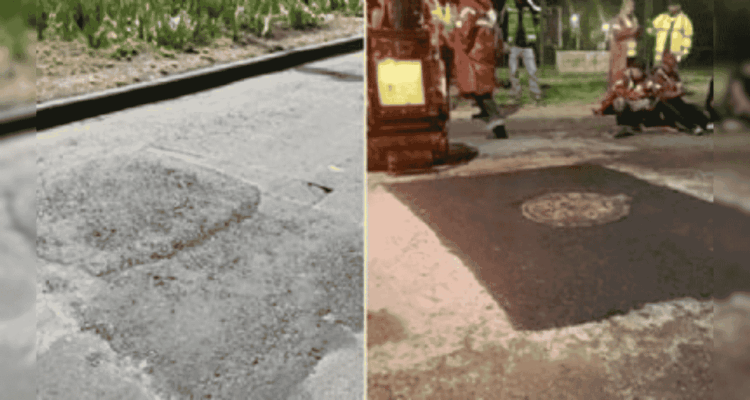 reparación pavimento maratón CDMX