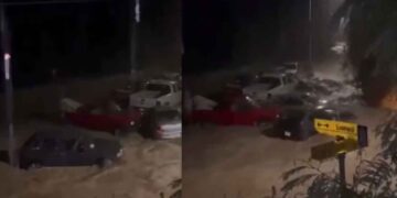 río Los Cavazos lluvia