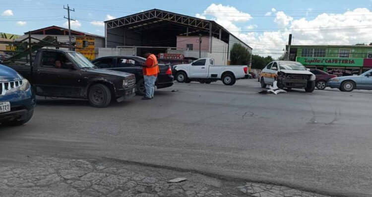 se registra choque Matamoros
