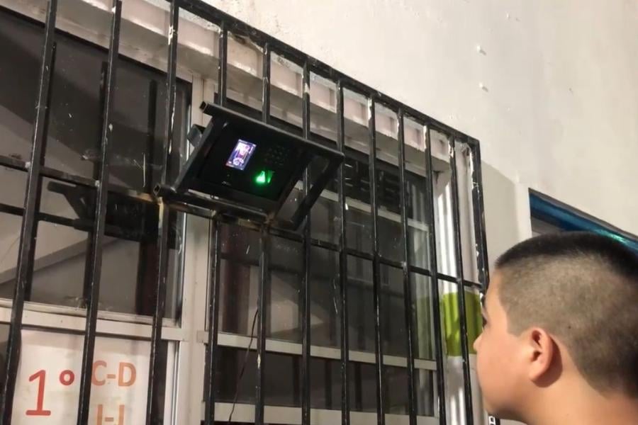 seguridad en secundaria 2 de Matamoros