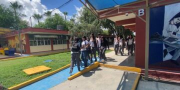 simulacro en cebtis 135 en matamoros