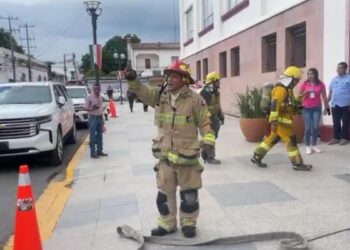 simulacro en palacio de gobierno de victoria