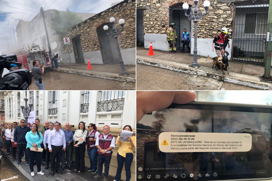 simulacro nacional en tampico