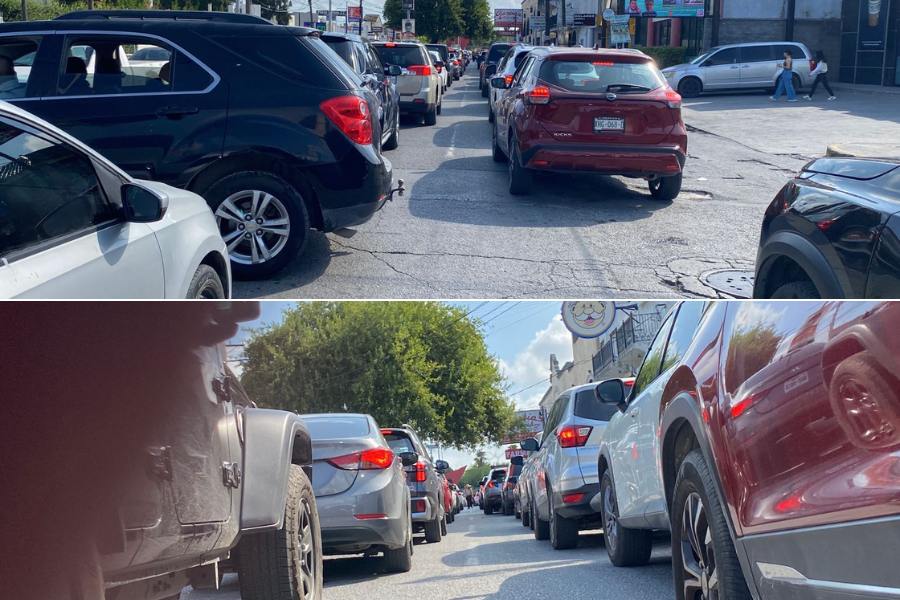 tránsito en los puentes internacionales de matamoros