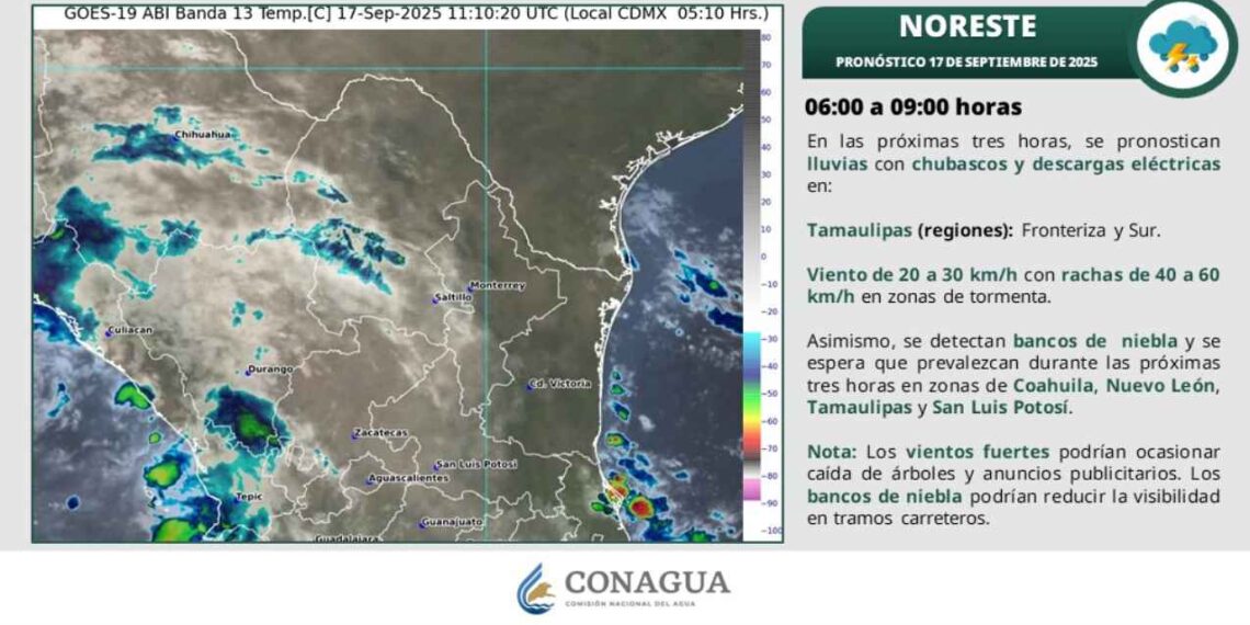 ¿Chubascos y calor se presentarán en el clima de Tamaulipas?