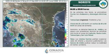 ¿Chubascos y calor se presentarán en el clima de Tamaulipas?