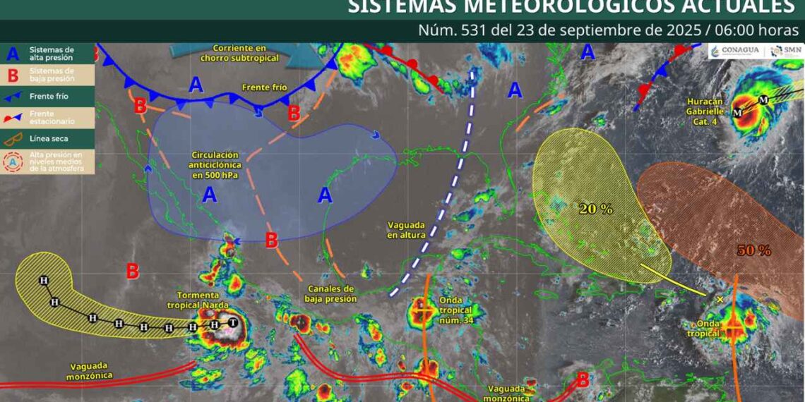 ¿Cómo afectará la onda tropical No. 34 y en qué estados?