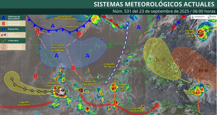 ¿Cómo afectará la onda tropical No. 34 y en qué estados?