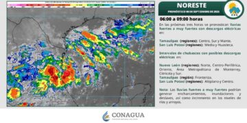 ¿Continuarán las lluvias en Tamaulipas HOY?