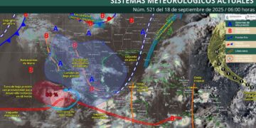 ¿Cuáles estados tendrán precipitaciones con vientos fuertes HOY?