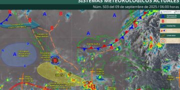 ¿Cuáles regiones de México tendrán precipitaciones HOY debido al frente frío No. 2?