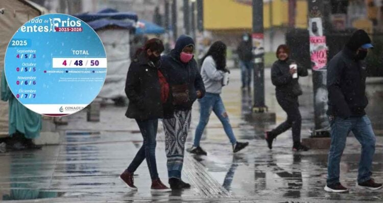 ¿Cuántos Frentes Fríos ingresarán a México en octubre, según el SMN?