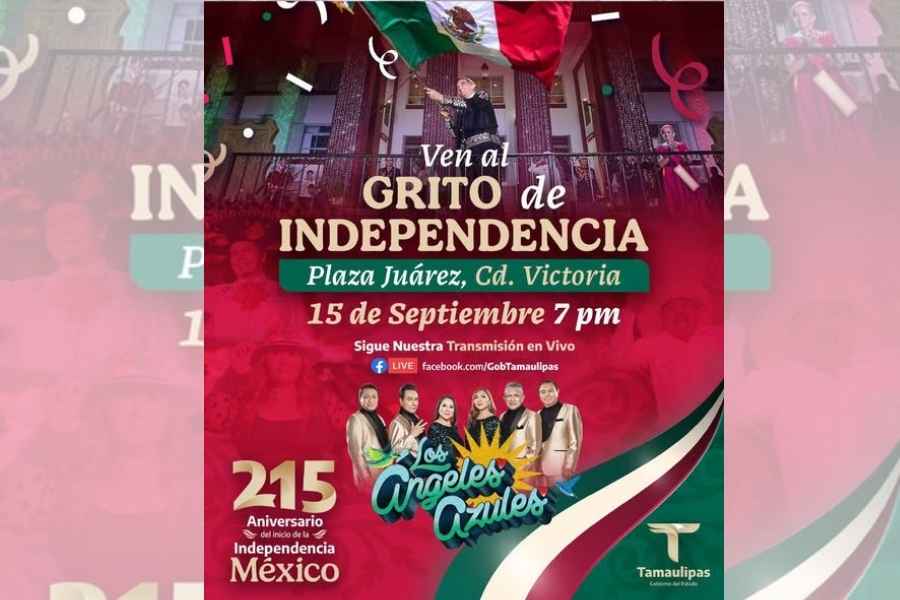 ¿Dónde y a qué hora será el Grito de Independencia en Ciudad Victoria, Tamaulipas
