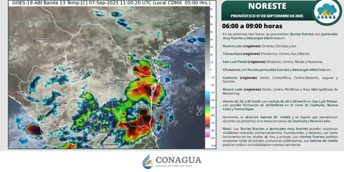 ¿Habrá lluvias con granizo debido al Frente frío número 2?