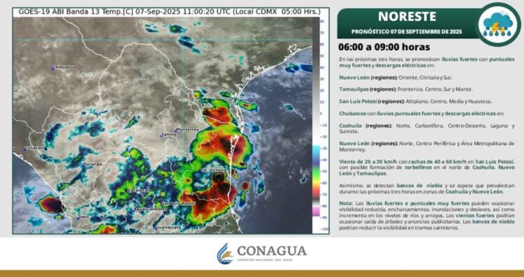¿Habrá lluvias con granizo debido al Frente frío número 2?