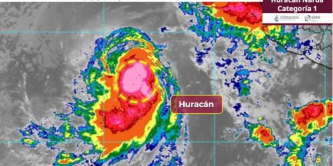 ¿Qué día se podría convertir el Huracán Narda en categoría 2 y dónde dejará afectaciones?