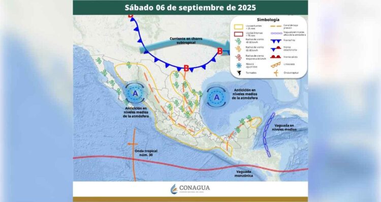 sábado 6 septiembre clima
